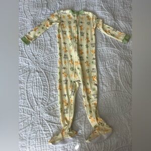 Disney Kids One Piece Footie - Yellow and Green